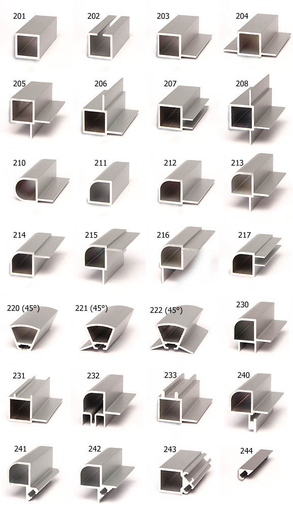 vakioprofiilit alumiini